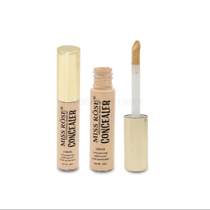 Miss Rose Perfect Cover 24H Hydrating Full Coverage Concealer Liquid 15ml - Image 2