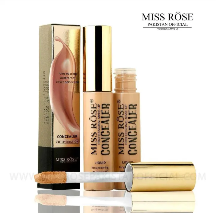 Miss Rose Perfect Cover 24H Hydrating Full Coverage Concealer Liquid 15ml