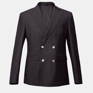 CASUAL COAT DOUBLE BREASTED DARK BROWN