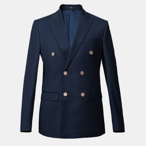 CASUAL COAT DOUBLE BREASTED NAVY