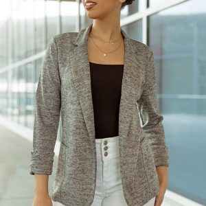 Space Dye Knit Blazer