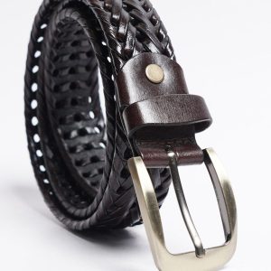 Dark Brown Leather Belt (BELT-856)