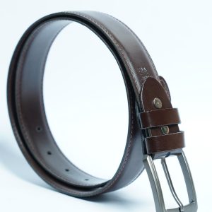 Dark Brown Leather Belt (BELT-858)