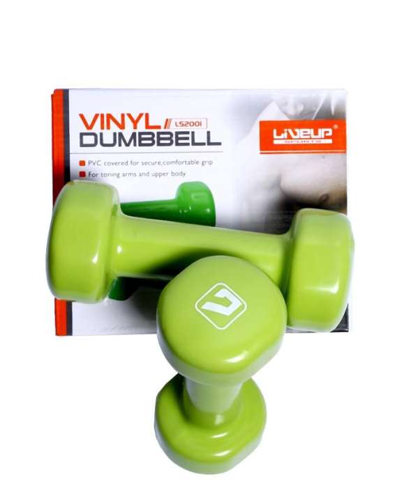Live up vinyl dumbbell 2kg » Subhan Fitness