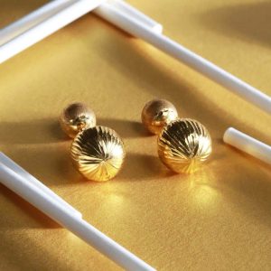 BELLA GOLD STUDS » Raza Jewellers