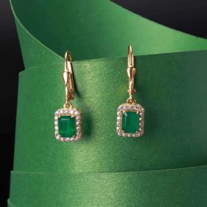 Gold and Emerald Earrings – Buy Gemstone Jewellery