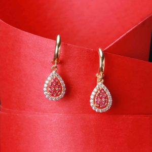 RUBY GOLD EARRINGS » Raza Jewellers
