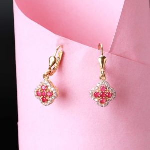 RUBY GOLD EARRINGS » Raza Jewellers