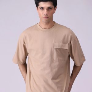 Oversized T-Shirt With Flap Pocket