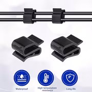 Solar PV Cable Clamps | Black Plastic Insulation, Suitable for Solar Panel Wiring on Boats and Trailers